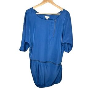 Urban outfitters Silence + Noise Blue zipper accent tunic top / dress Sz M